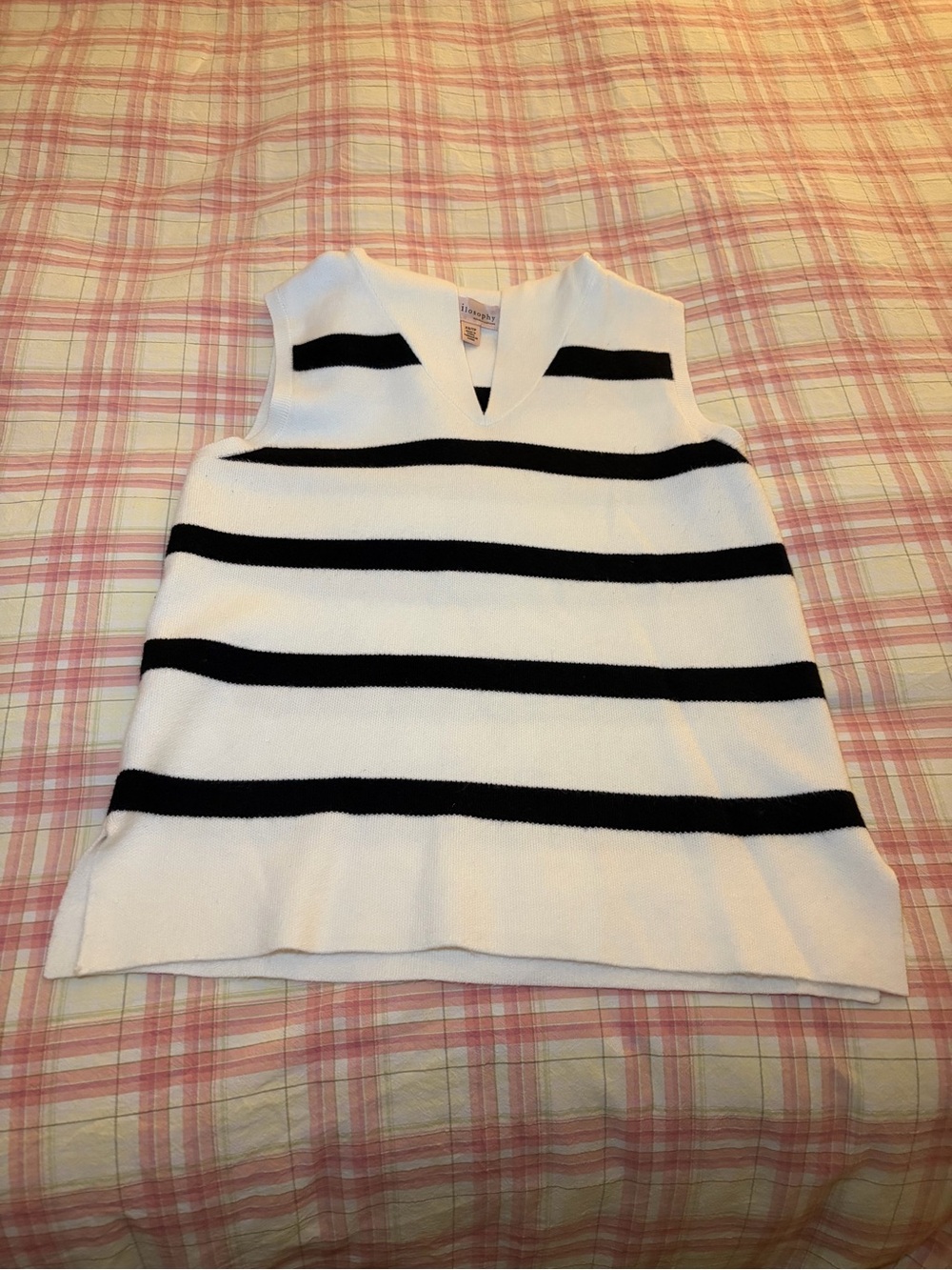 Philosophy Striped Sweater Vest